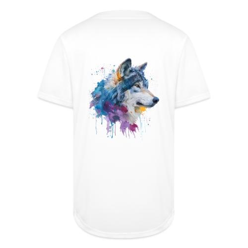 Splash-Art Wolf Head - Full Button Jersey
