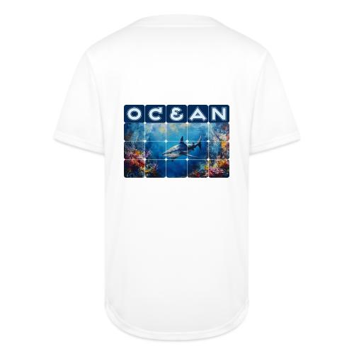 Ocean: Synthwave Shark - Full Button Jersey