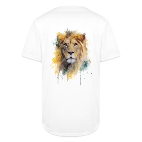 Watercolor Lion Portrait - Full Button Jersey
