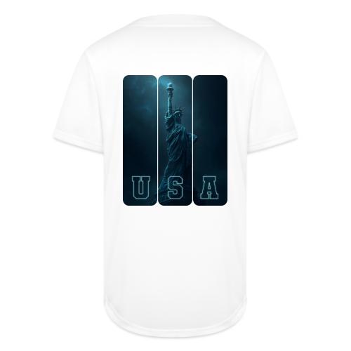 Neon Liberty USA Triptych - Full Button Jersey