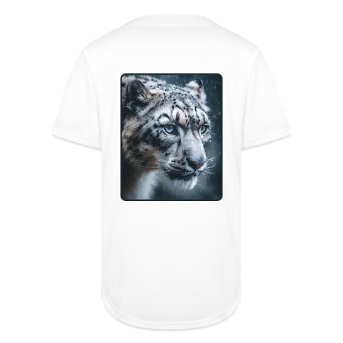 Snow Leopard Blue Eyes Design - Full Button Jersey