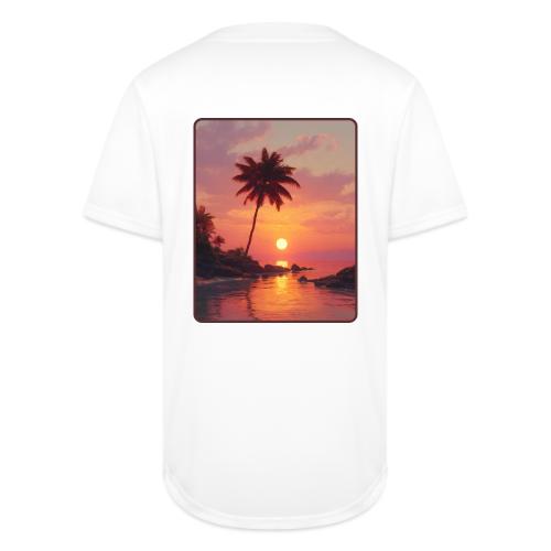 Tropical Beach Sunset Palm Design - Full Button Jersey