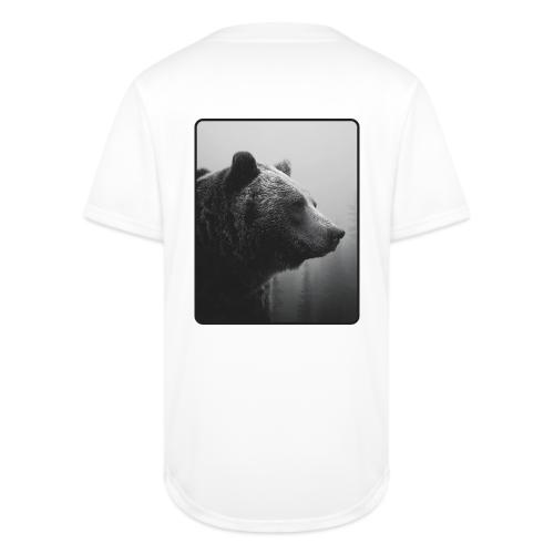 Grizzly Bear Black White Portrait Design - Full Button Jersey