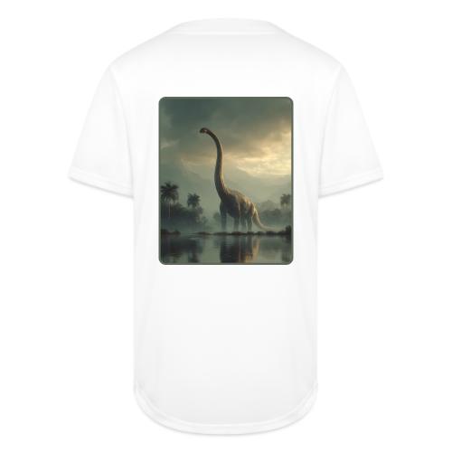Brachiosaurus Misty Lake Design - Full Button Jersey