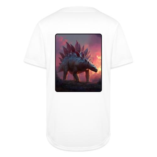 Stegosaurus Sunset Forest Design - Full Button Jersey