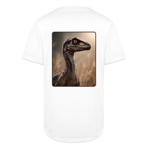 Velociraptor Feathered Portrait Design - Full Button Jersey