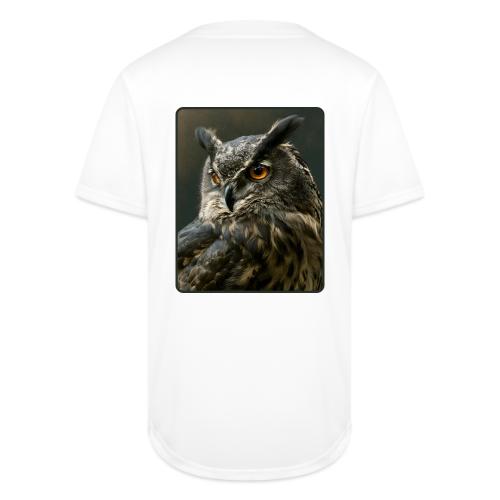 Eurasian Eagle Owl Portrait Design - Full Button Jersey