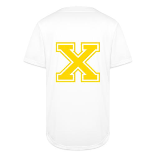 Letter X – Capital Athletic Alphabet Monogram - Full Button Jersey