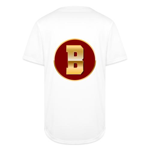 Letter B – Capital Varsity Alphabet Monogram - Full Button Jersey
