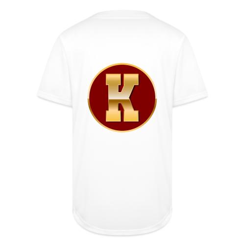 Letter K – Capital Varsity Alphabet Monogram - Full Button Jersey