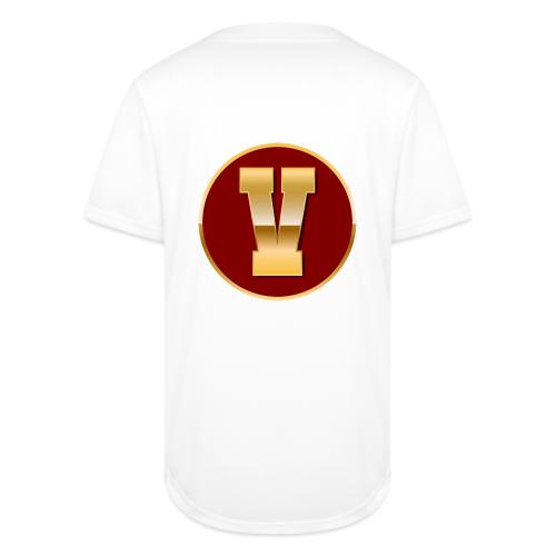 Letter V – Capital Varsity Alphabet Monogram - Full Button Jersey