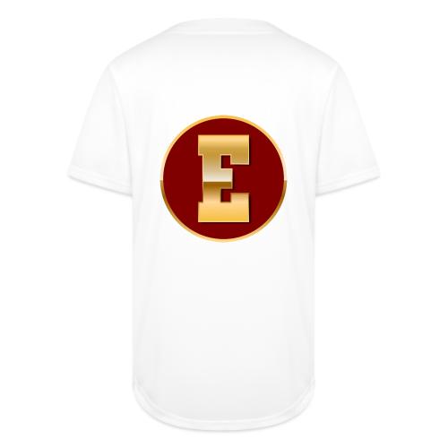 Letter E – Capital Varsity Alphabet Monogram - Full Button Jersey