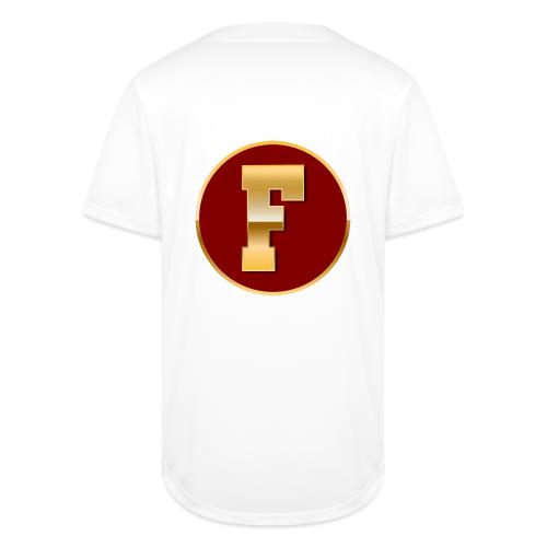 Letter F – Capital Varsity Alphabet Monogram - Full Button Jersey