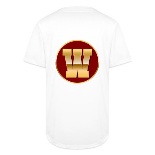 Letter W – Capital Varsity Alphabet Monogram - Full Button Jersey