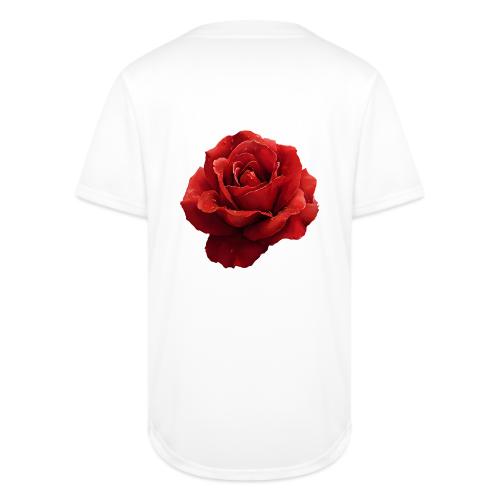 Rose: Crimson Dew Bloom - Full Button Jersey