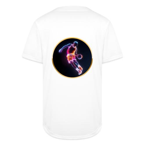 Neon Basketball Player - Full Button Jersey