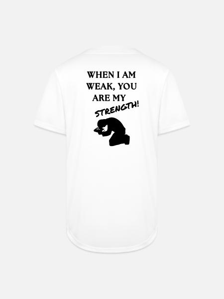 Strength Burst Comic Style - Full Button Jersey - white