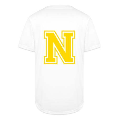 Letter N – Capital Athletic Alphabet Monogram - Full Button Jersey