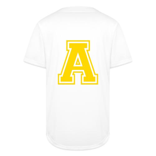 Letter A – Capital Athletic Alphabet Monogram - Full Button Jersey