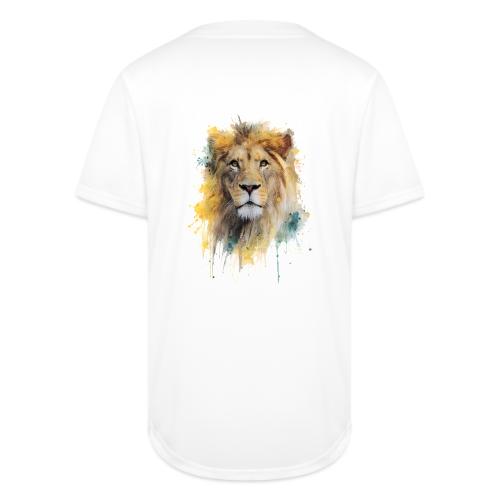 Watercolor Lion Portrait - Full Button Jersey