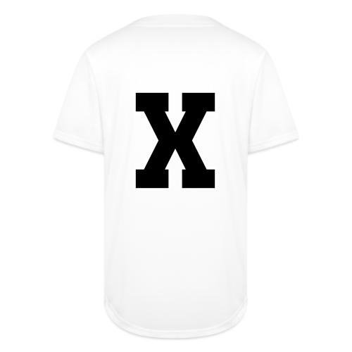 Varsity Letter X Athletic Monogram - Full Button Jersey