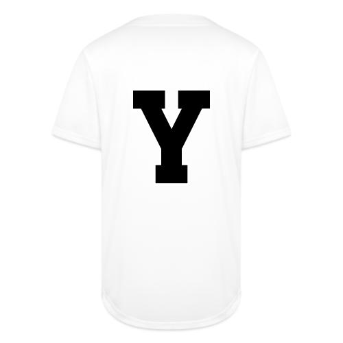 Varsity Letter Y Collegiate Alphabet Art - Full Button Jersey