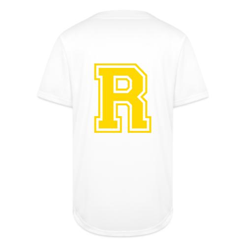Letter R – Capital Athletic Alphabet Monogram - Full Button Jersey
