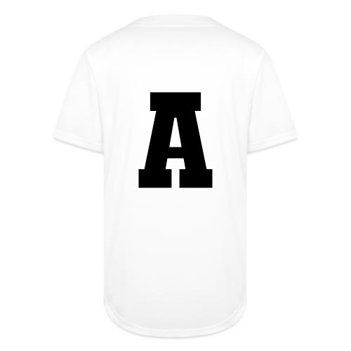 Varsity Letter A Athletic Monogram Design - Full Button Jersey