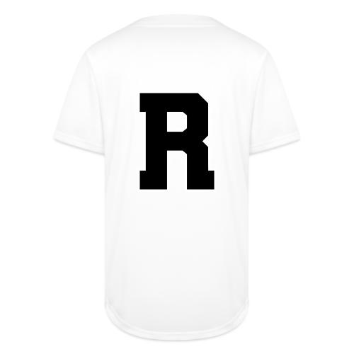 Varsity Letter R Athletic Monogram - Full Button Jersey