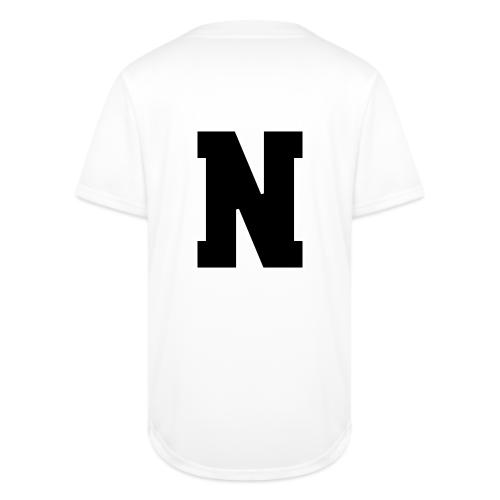 Varsity Letter N Athletic Font Graphic - Full Button Jersey