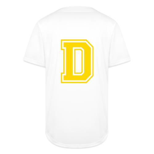 Letter D – Capital Athletic Alphabet Monogram - Full Button Jersey