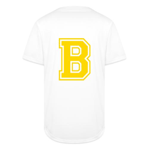 Letter B – Capital Athletic Alphabet Monogram - Full Button Jersey