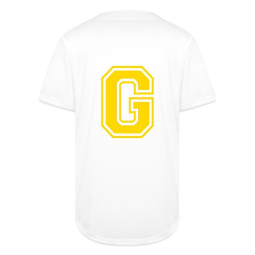 Letter G – Capital Athletic Alphabet Monogram - Full Button Jersey