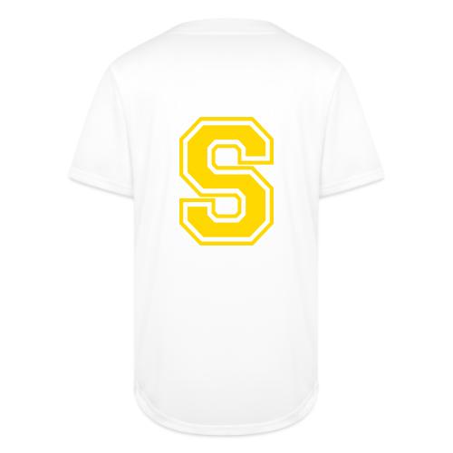 Letter S – Capital Athletic Alphabet Monogram - Full Button Jersey