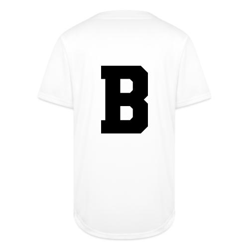 Varsity Letter B Athletic Alphabet Graphic - Full Button Jersey