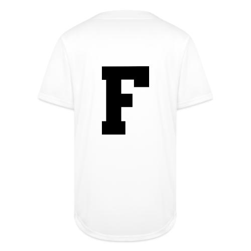 Varsity Letter F Athletic Monogram - Full Button Jersey
