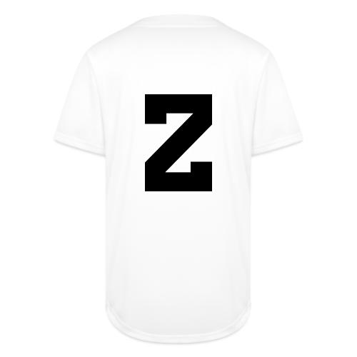 Varsity Letter Z Athletic Font Design - Full Button Jersey