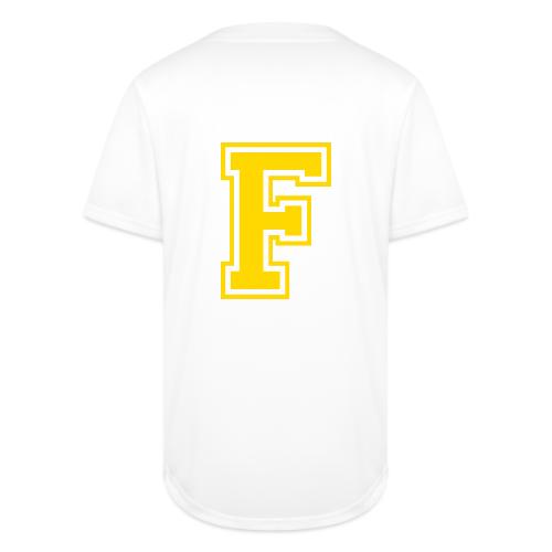 Letter F – Capital Athletic Alphabet Monogram - Full Button Jersey