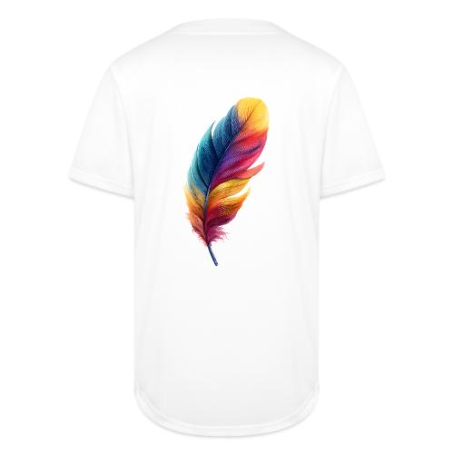 Rainbow Flight Feather - Full Button Jersey