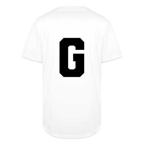 Varsity Letter G Collegiate Alphabet Art - Full Button Jersey