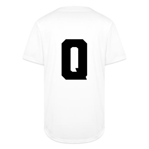 Varsity Letter Q Collegiate Font Graphic - Full Button Jersey