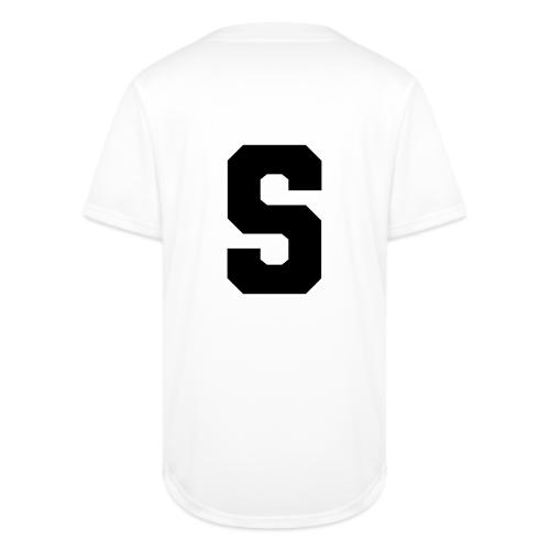 Varsity Letter S Collegiate Alphabet Art - Full Button Jersey