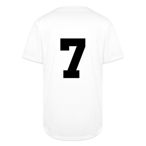 Varsity Number 7 Athletic Look - Full Button Jersey