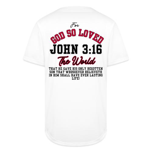 John 3:16 For God So Loved The World - Full Button Jersey