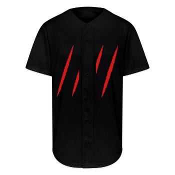 Scratch marks - Full Button Jersey - black - Front