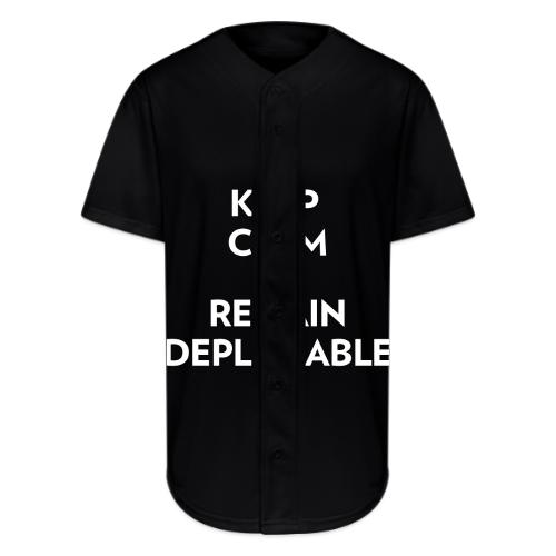 Keep Calm and Remain Deplorable - Full Button Jersey