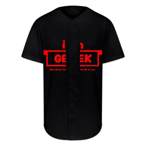 iamGEEK RED - Full Button Jersey