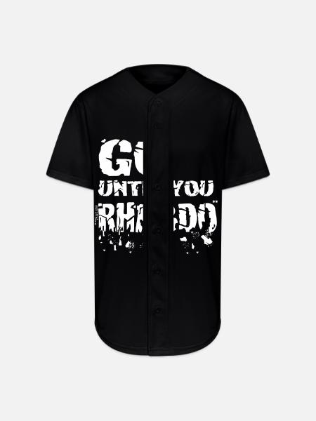 Go until you rhabdo - Full Button Jersey - black