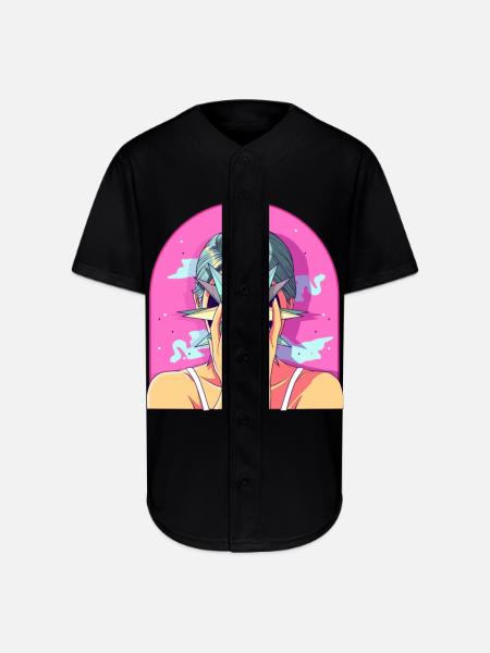 Translate - Full Button Jersey - black