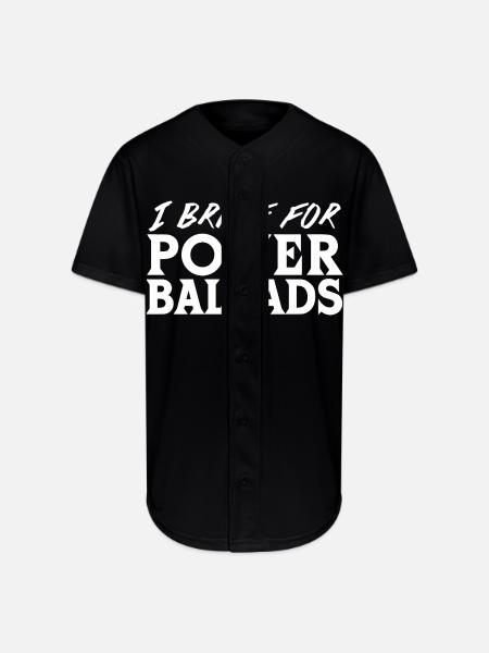 Power Ballads - Full Button Jersey - black